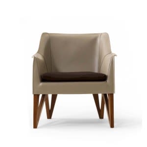 Mobius 62910 Saddle Leather Armchair-Armchair-Giorgetti-Umberto Asnago 