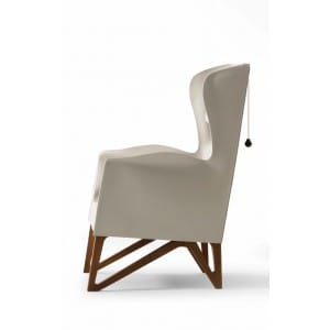 Mobius 62930 Saddle Leather Wing chair-Armchair-Giorgetti-Umberto Asnago 