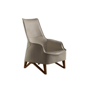 Mobius 62940 Saddle Leather Wing chair-Armchair-Giorgetti-Umberto Asnago 