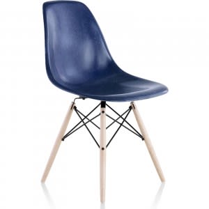 vitra eames fiberglass side chair 