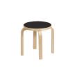 Artek Stool E60 Black Seat