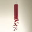 Artemide Decomposè suspension lamp red