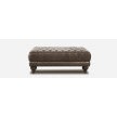 Diana Chester Sofa Baxter Pouf Old Shabby Caffè