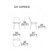 cassina 247 caprice chair dimensions