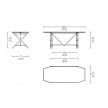 Cassina Cavalletto Table Dimensions