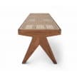 Cassina Civil Bench Chair Walnut