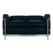 Cassina LC2 Sofa 2 Seat Chrome