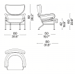 cassina tre pezzi armchair 