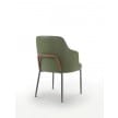 Flexform Marley chair with arms metal base back