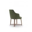 Flexform Marley small armchair wooden base