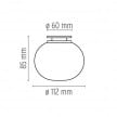 flos mini glo ball cw ceiling wall lamp morrison