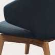 Fritz Hansen Let armchair wooden legs
