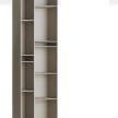 MDF Italia Random 2C bookcase light grey