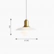 Louis Poulsen PH 2/1 Pendant Lamp measures