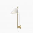 Louis Poulsen Yuh wall lamp white and brass