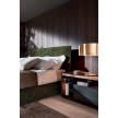 Molteni Ribbon bed green fabric