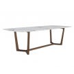 Concorde Poliform table white marble - canaletto