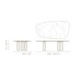 poltrona Frau Jane Table dimensions