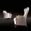 Giorgetti-Progetti 63340 Wing beech wood-Armchair