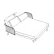 Varaschin Emma Daybed Drawing