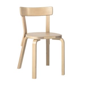 Artek Chair 69 Laccato Naturale 