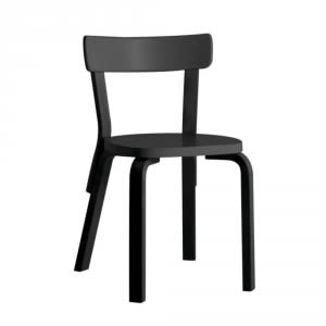 Artek Chair 69 Laccato Nero 