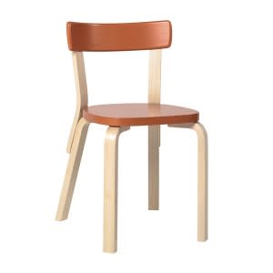 Artek Chair 69 Laccato Arancione 