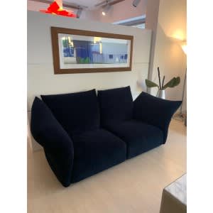 edra standard 2 seater blue velvet 