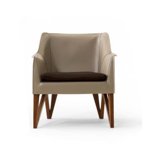 Poltrona Mobius 62910 in Cuoio-Giorgetti 