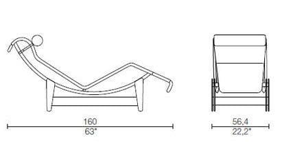 Louis Vuitton x Cassina LC4 CP Chaise Lounge