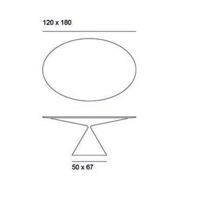 Oval 120x180 cm