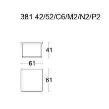 Square Table (61 x 61 x h. 41 cm)