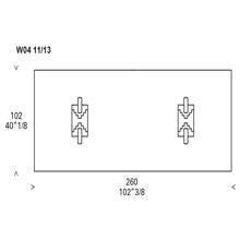 Rectangular Table (260 x 102 h. 74 cm)