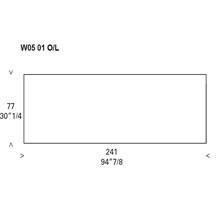 Rectangular Table (241 x 77 x h.73 cm)