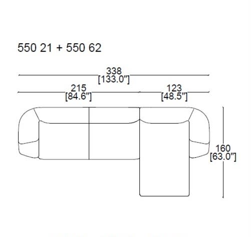 3 Seater with chaise longue large