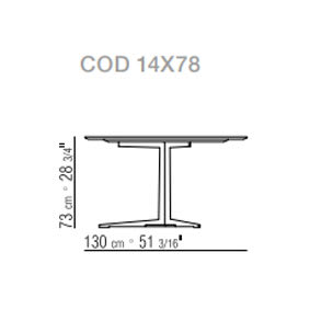 Ø130x h.69 cm