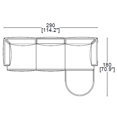 553 Bowy-Sofa Cassina - Milia Shop