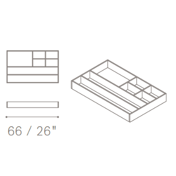 7 Compartment Drawer Organizer