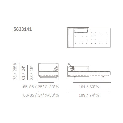 Chaise Longue - 5633141 (189x88x73 cm)