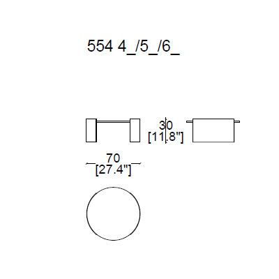 Ø70xH30cm