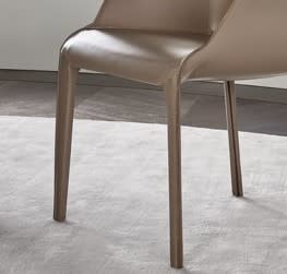 Covered in hide leather