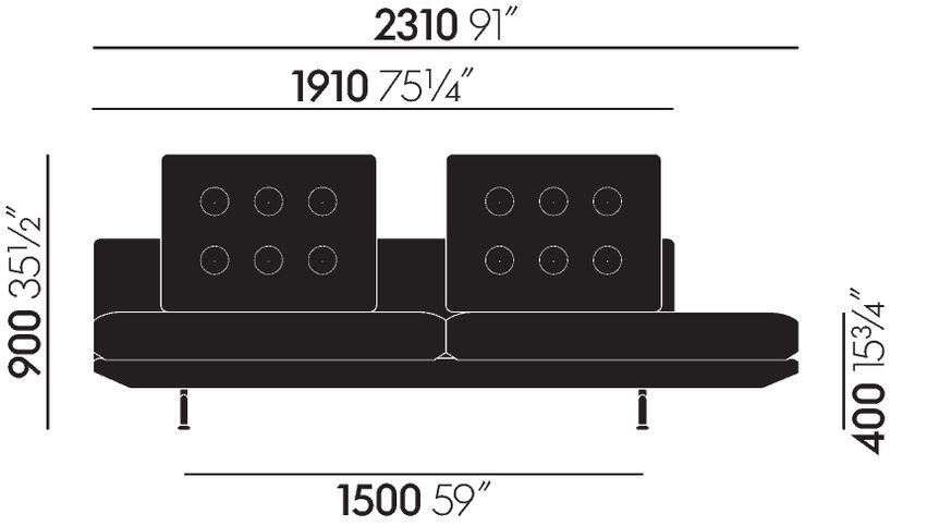 Grand Sofa Back cushion Vitra