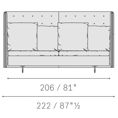 Two seater large sofa