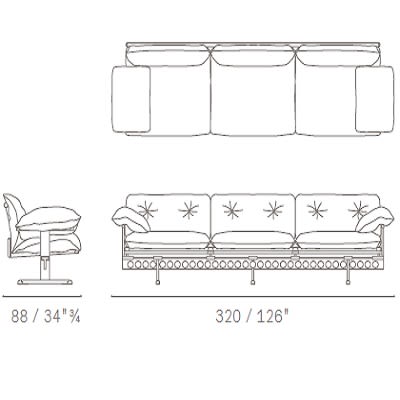 Three seater sofa