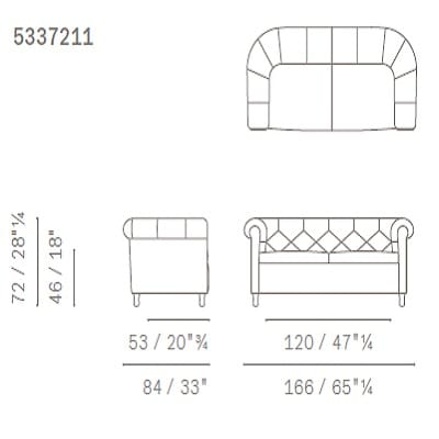 Two seater sofa