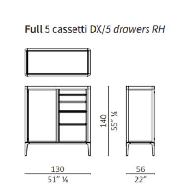 Full 5 drawers right