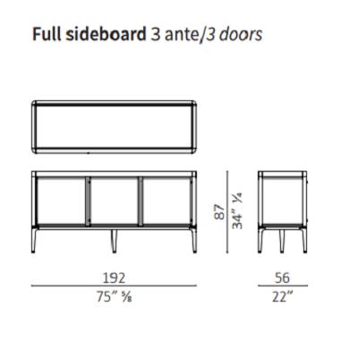 Full sideboard 3 doors