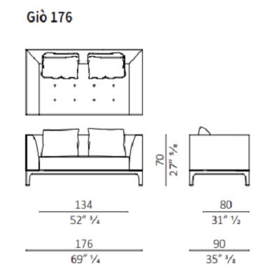 Sofa 176 cm