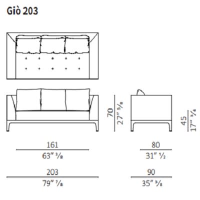 Sofa 203 cm