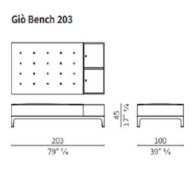 Bench 203 cm